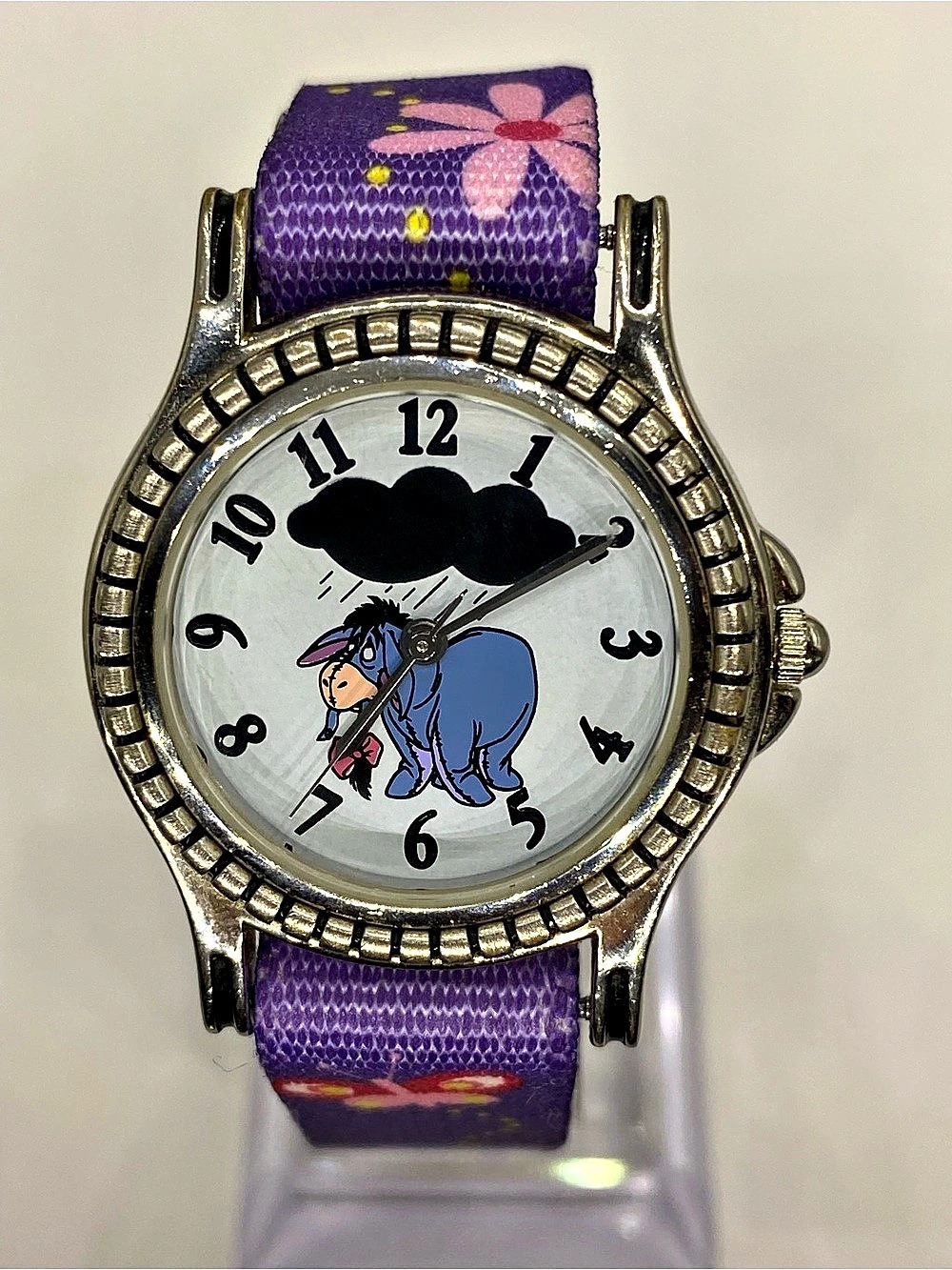 Ladies *** Disney  ^^^ Eeyore ☔️ Day Collection “ Watch ***  Purple Floral Chara